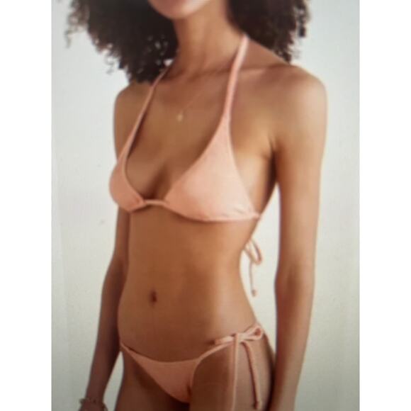 NWT Lisa Marie Fernandez triangle bikini top Terry